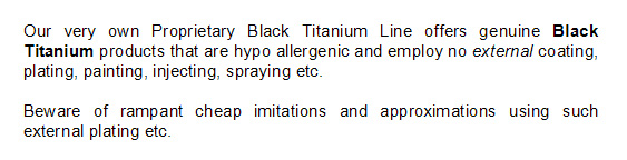 Black Titanium Color Bands - Black Titanium color Rings by AbsoluteTitanium.com
