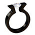 black titanium ring tension setting doric