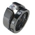 black titanium ring love set