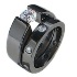 black titanium ring love set
