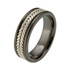 black titanium wedding ring milan