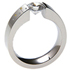 titanium tension setting ring excentris yellow