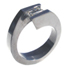 titanium diamond ring tension setting flat spira