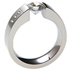 titanium diamond ring excentris accent