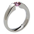 titanium tension setting ring sateen