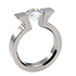 titanium diamond ring doric