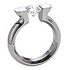 titanium diamond ring tension setting amphora