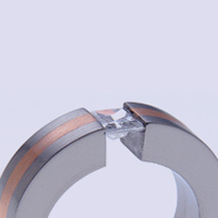 Tension Engagement Ring, Tension Set Diamond Engagement Ring - absolutetitanium.com