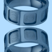 Black Titanium Wedding Band - absolutetitanium.com
