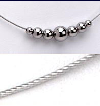 Titanium Necklac with titanium strand - absolutetitanium.com