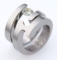 Titanium Wedding Band - absolutetitanium.com - Spira