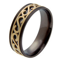 Black Titanium Wedding Ring - absolutetitanium.com