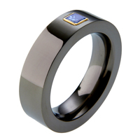 Black Titanium Wedding Ring - absolutetitanium.com
