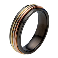 Black Titanium Wedding Ring - absolutetitanium.com