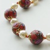 Murano hand painted necklace 