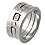 Stainless Steel engagement and wedding bands and rings