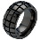 Black Zirconium metal engagement and wedding bands and rings - Tortoise