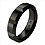 Black Zirconium metal engagement and wedding bands and rings - Quantum