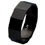 Black Zirconium metal engagement and wedding bands and rings - Black Polaris