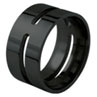 Absolute Titanium Design - Black Zirconium Metal Ring - TINGA