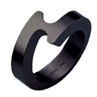 Absolute Titanium Design - Black Zirconium Metal Ring - SPIRA