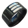 Black Zirconium Metal Ring