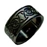 Absolute Titanium Design - Black Zirconium Metal Ring - Celtic-Knot