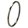 Black Titanium Bangle - Flat