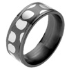 Black Zirconium Ring Mokume Gane Leopard