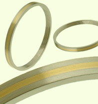 Absolute Titanium Design - Titanium bracelets - Gold Inlay Flat Bracelet