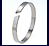 Absolute Titanium Design - Titanium bracelets - Flat Titanium Bracelet With Curved Gap