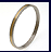 Absolute Titanium Design - Titanium bracelets - Gold Inlay Flat Bracelet