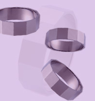 Absolute Titanium Design - Titanium engagement and wedding rings and bands - Polaris