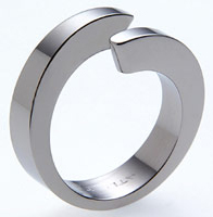 Absolute Titanium Design - Titanium engagement and wedding rings and bands - Spira