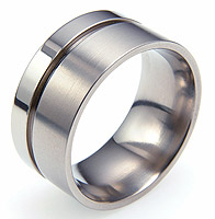 Absolute Titanium Design - Titanium engagement and wedding rings and bands - Sable