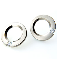 Absolute Titanium Design - Titanium Accessories - Ear Rings - Tension Round Earring