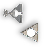 Absolute Titanium Design - Titanium Accessories - Ear Rings - Tension Triangle Earrings