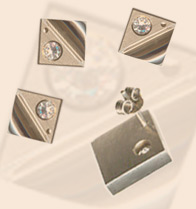 Absolute Titanium Design - Titanium Accessories - Ear Rings - Set And Slide Earring