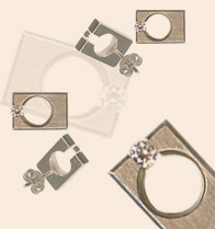 Absolute Titanium Design - Titanium Accessories - Ear Rings - Tension Rectangle Earring