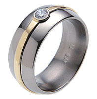 Absolute Titanium Design - Titanium and diamond rings - Oro