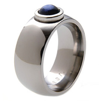 Absolute Titanium Design - Titanium and diamond rings - Moonstone***