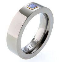 Absolute Titanium Design - Titanium and diamond rings - 