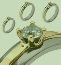 Absolute Titanium Design - Titanium and diamond rings - 