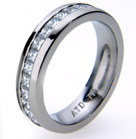 Absolute Titanium Design - Titanium and diamond rings - Eternity 