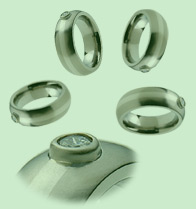 Absolute Titanium Design - Titanium and diamond rings - Diamond and Platinum