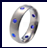 Absolute Titanium Design - Titanium and diamond rings - Sapphire Oriel