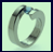 Absolute Titanium Design - Titanium and diamond rings - Spira Set With Gem