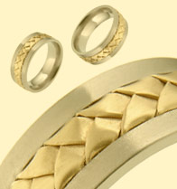 Titanium tension setting rings - Diamond tension set - Naples