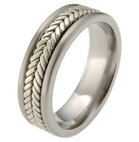 Titanium tension setting rings - Diamond tension set - Milan