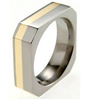 Titanium Ring - OCTO FLUSH INLAY